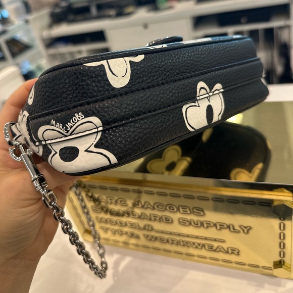 NWT! NEW! Marc Jacobs Clover Double J Daisy Convertible Shoulder Bag Black White - Picture 9 of 15
